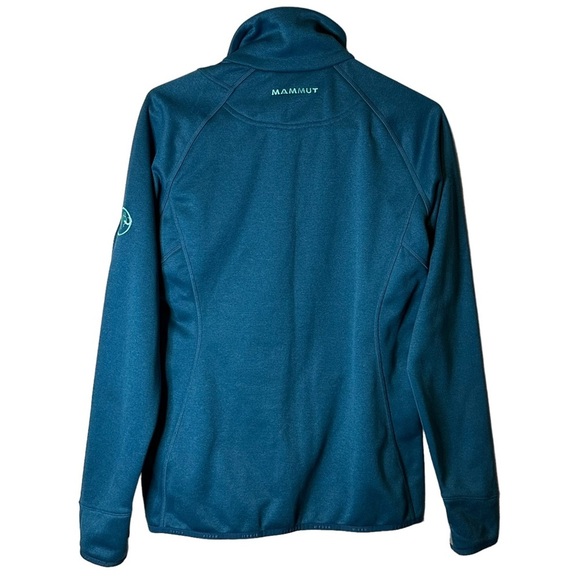 Mammut‎ Teal Blue Borah Fleece Asymmetrical Jacket Women’s Small 1010-19190 - Picture 6 of 12